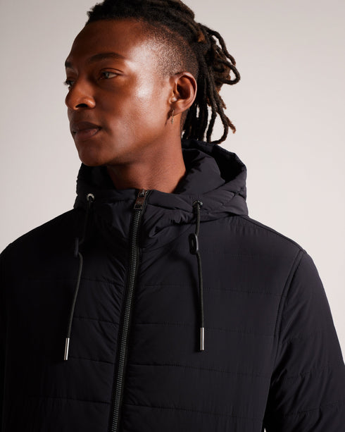 <P>Funnel Neck Quilted  Nylon Jacket</P>